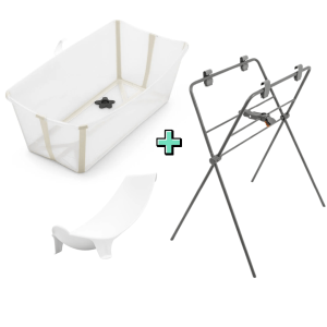 PACK Bañera Flexi Bath con soporte y hamaca Stokke