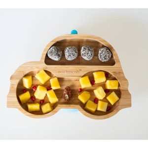 Plato Bambu con Ventosa coche Eco Rascals