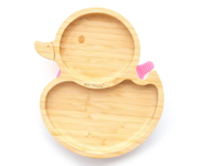 Plato Bambu con Ventosa Pato Eco Rascals