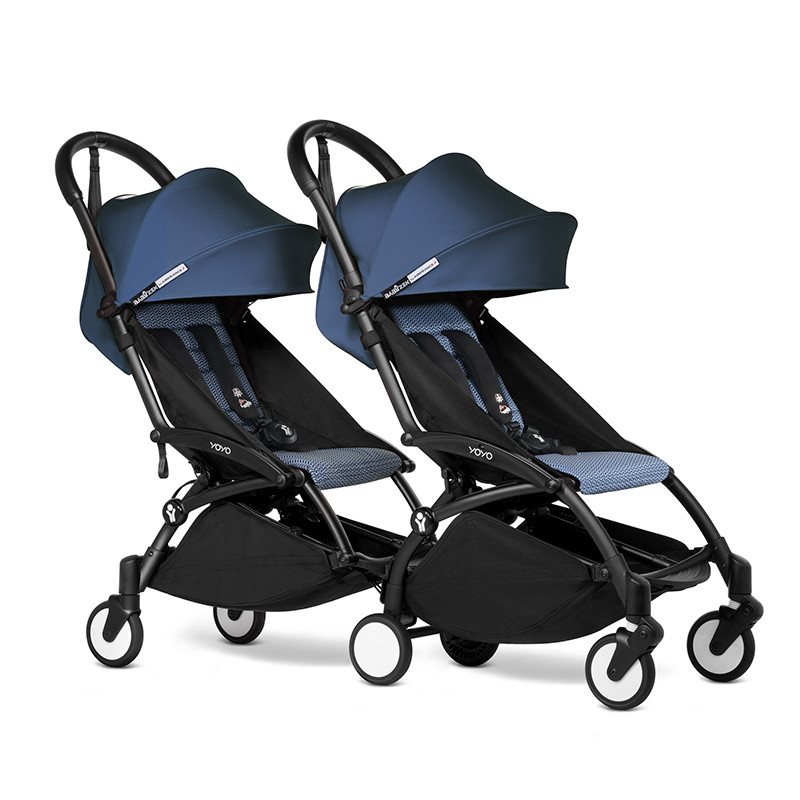 BABYZEN y YOYO² carrito de bebé doble 6m+ chasis negro - Imagen 2