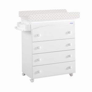 Mueble bañera Micuna con cambiador topo beige