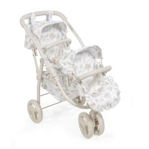 Carrito gemelar de muñecas Nara Pasito a Pasito