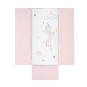 Funda nórdica + relleno minicuna Dulces Dueños B/Rosa Bimbidreams – LIQUIDACIÓN