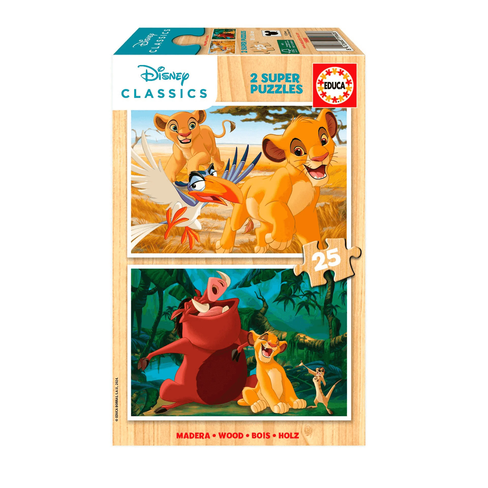 Educa Puzzle 2X25 Lion King - Imagen 2