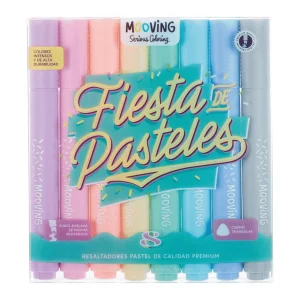 Resaltadores Mooving Pastel x8